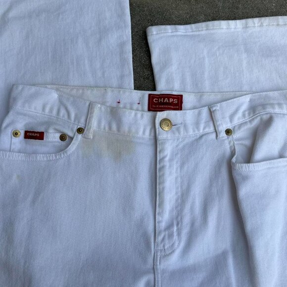 Chaps Women's White Jeans - Picture 3 of 4